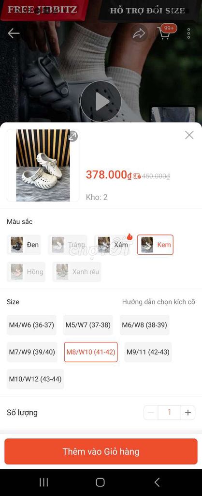 Dép cả nam và nữ màu Kem. Mua bán Giày dép tại Quận Hải Châu Đà Nẵng được đăng bởi Sò hình 1