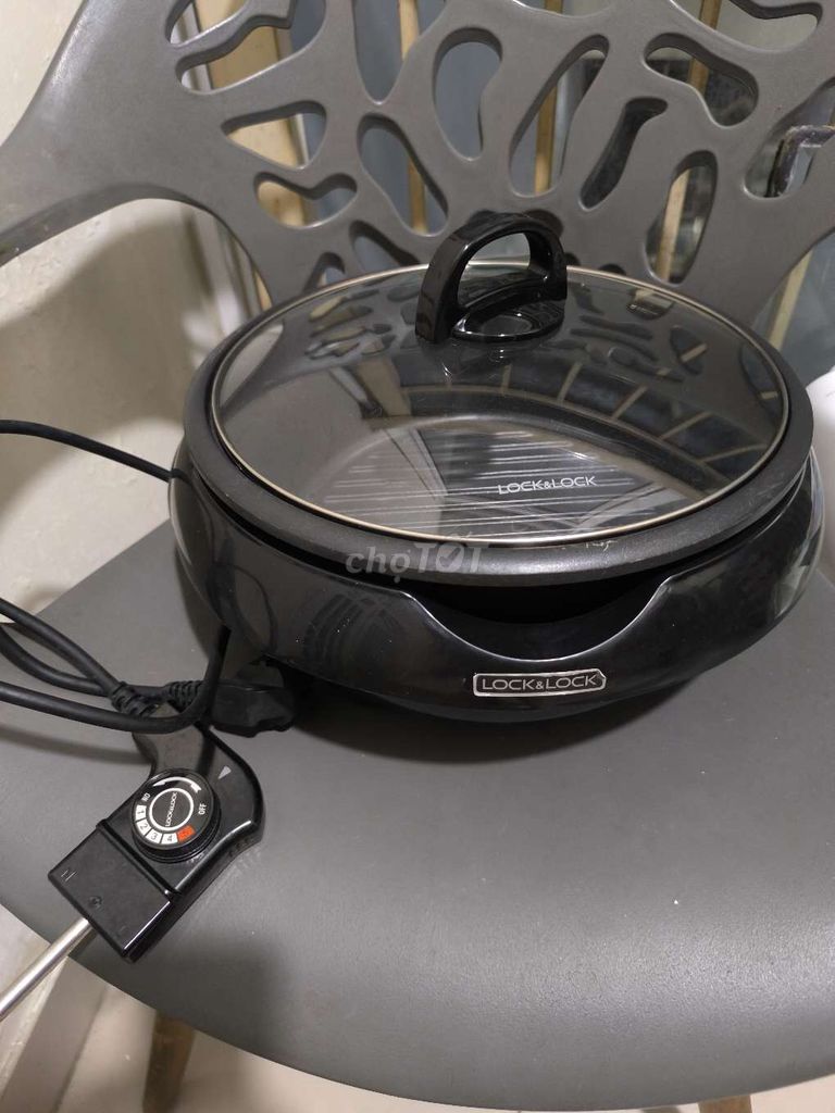 Nồi lẩu điện Locknlock 5L Đen. Mua bán Bếp, lò, đồ điện nhà bếp tại Quận Tân Bình Tp Hồ Chí Minh được đăng bởi Mun 2hand hình 1