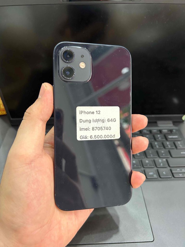 iPhone 12 64GB Đen máy chức năng đầy đủ. Mua bán Điện thoại tại Thành phố Buôn Ma Thuột Đắk Lắk được đăng bởi Nguyễn Hoàng hình 1