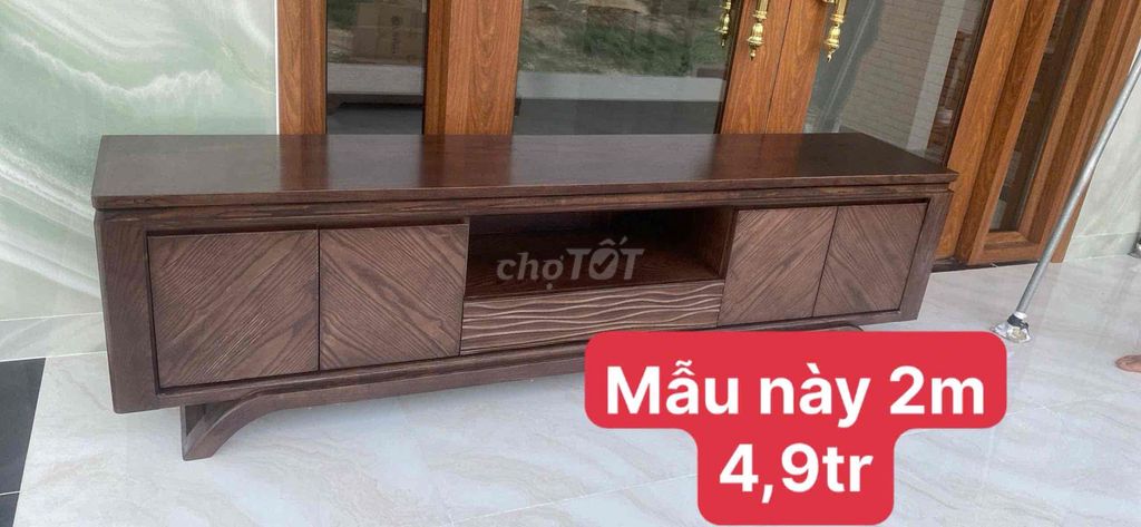 Kệ TV Gỗ sồi Nâu 2m x 60cm Đã sử dụng. Mua bán Tủ, kệ gia đình tại Quận Cái Răng Cần Thơ được đăng bởi Khải hình 1