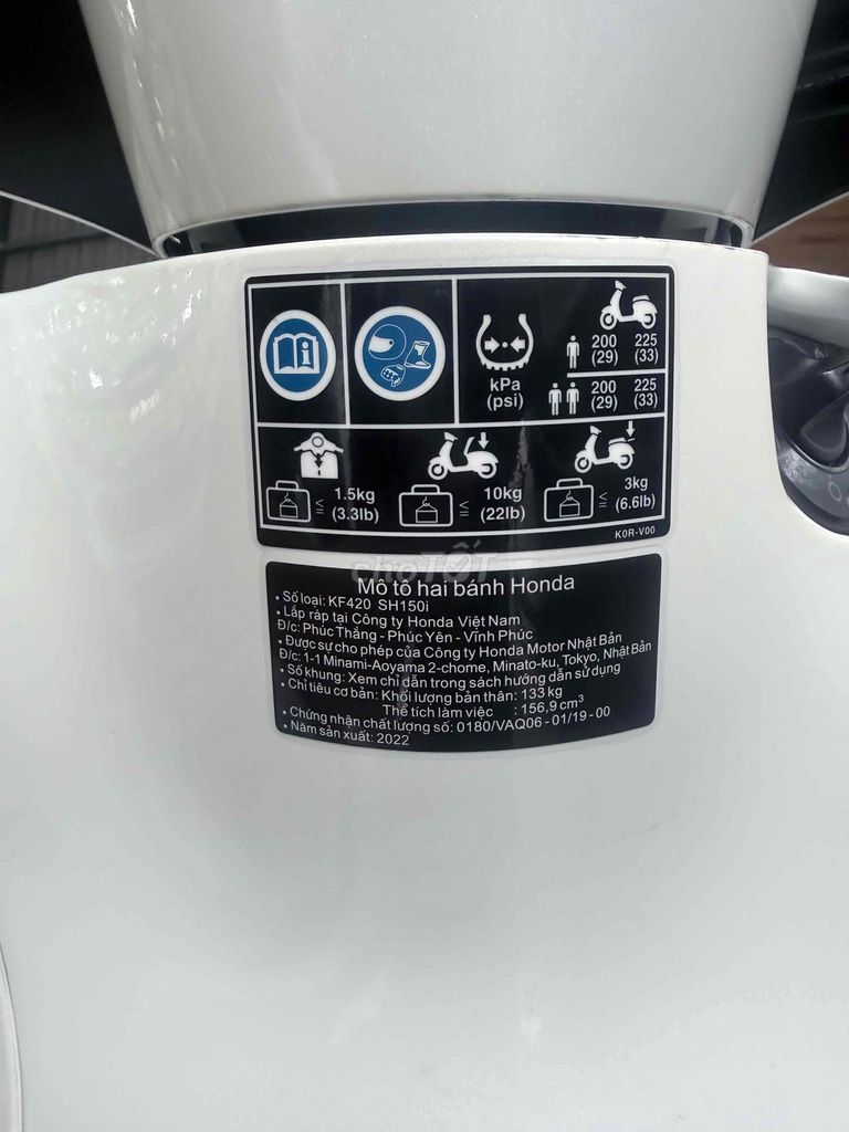 Honda SH150i 2022 Trắng 5993 km. Mua bán Xe máy tại Thành phố Biên Hòa Đồng Nai được đăng bởi ngọc hải hình 4