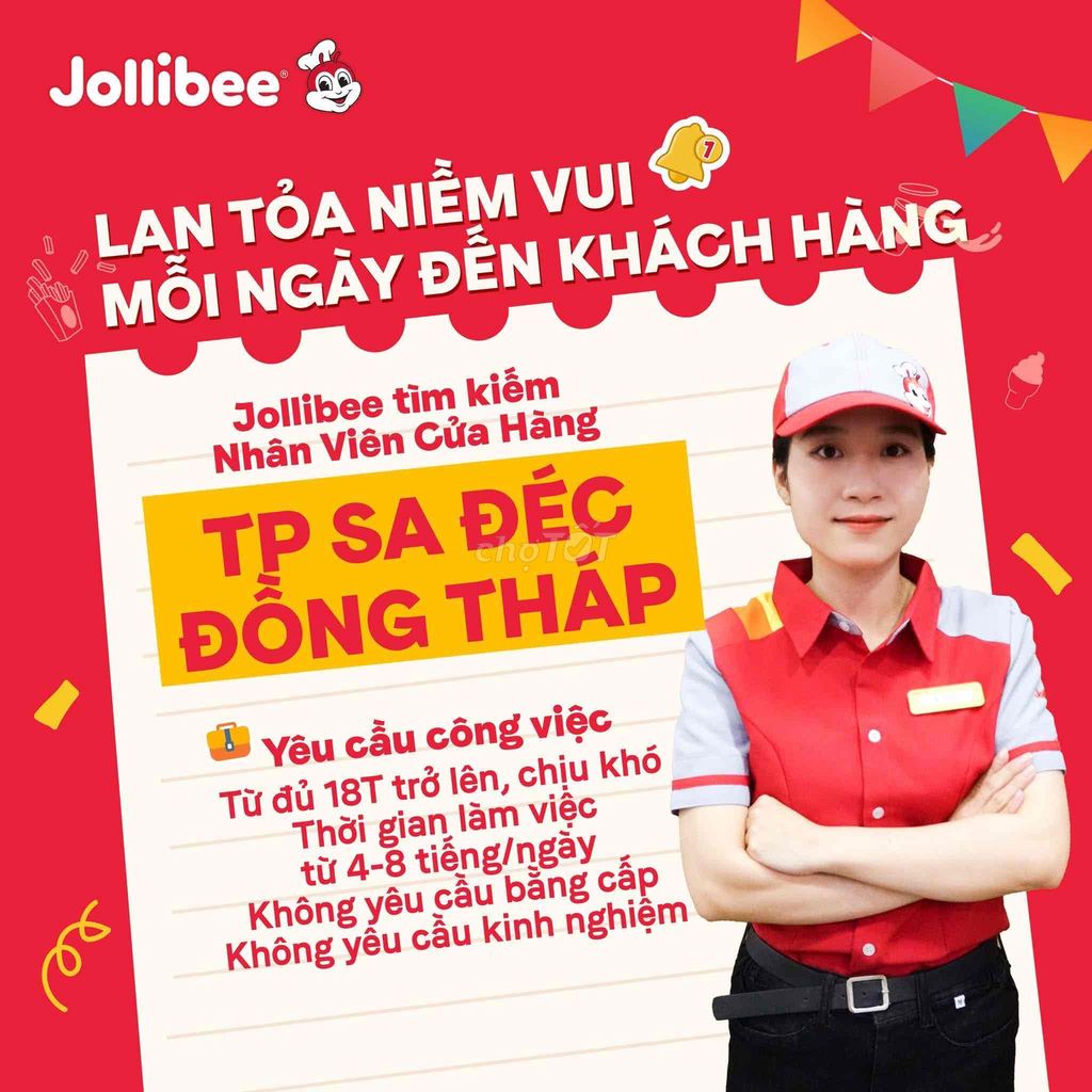 Đồng Tháp  - 🐝 JOLLIBEE TUYỂN DỤNG]