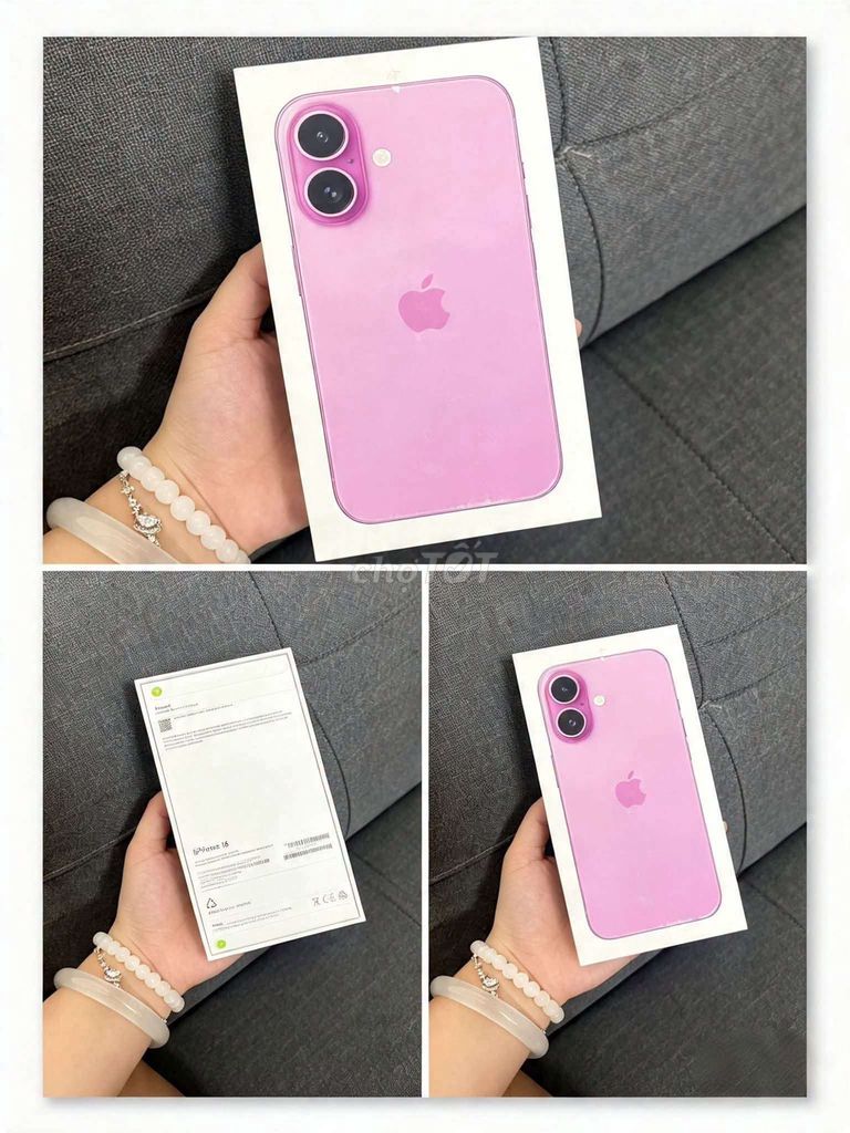  iPhone 16 128GB Hồng Mỹ Mới new seal . Mua bán Điện thoại tại Quận Thanh Khê Đà Nẵng được đăng bởi TT PHONE SALE GIÁ SỈ hình 1