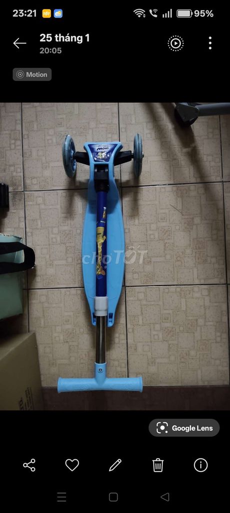 Xe trượt scooter 3 bánh Xanh. Mua bán Mẹ và bé tại Quận 4 Tp Hồ Chí Minh được đăng bởi Ngọc Phương  hình 1