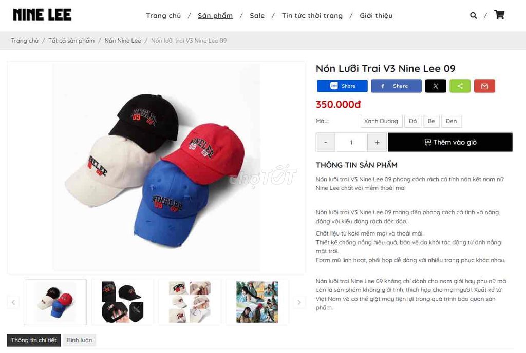 passs Nón new Nine Lee V3/Đỏ. Mua bán Phụ kiện thời trang khác tại Quận Cẩm Lệ Đà Nẵng được đăng bởi Thai van thuong hình 1