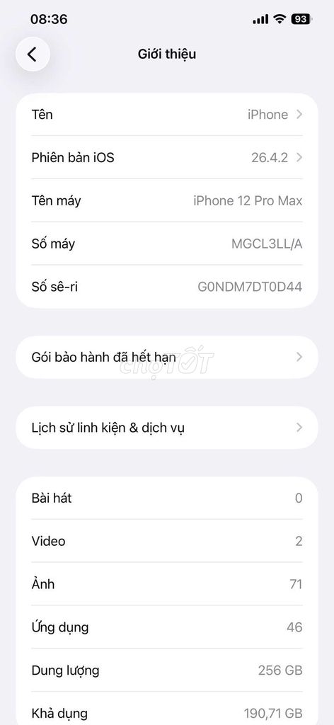iPhone 12 Pro Max 256GB Đen. Mua bán Điện thoại tại Thành phố Thủ Đức Tp Hồ Chí Minh được đăng bởi Giahuy Phanhuynh hình 1