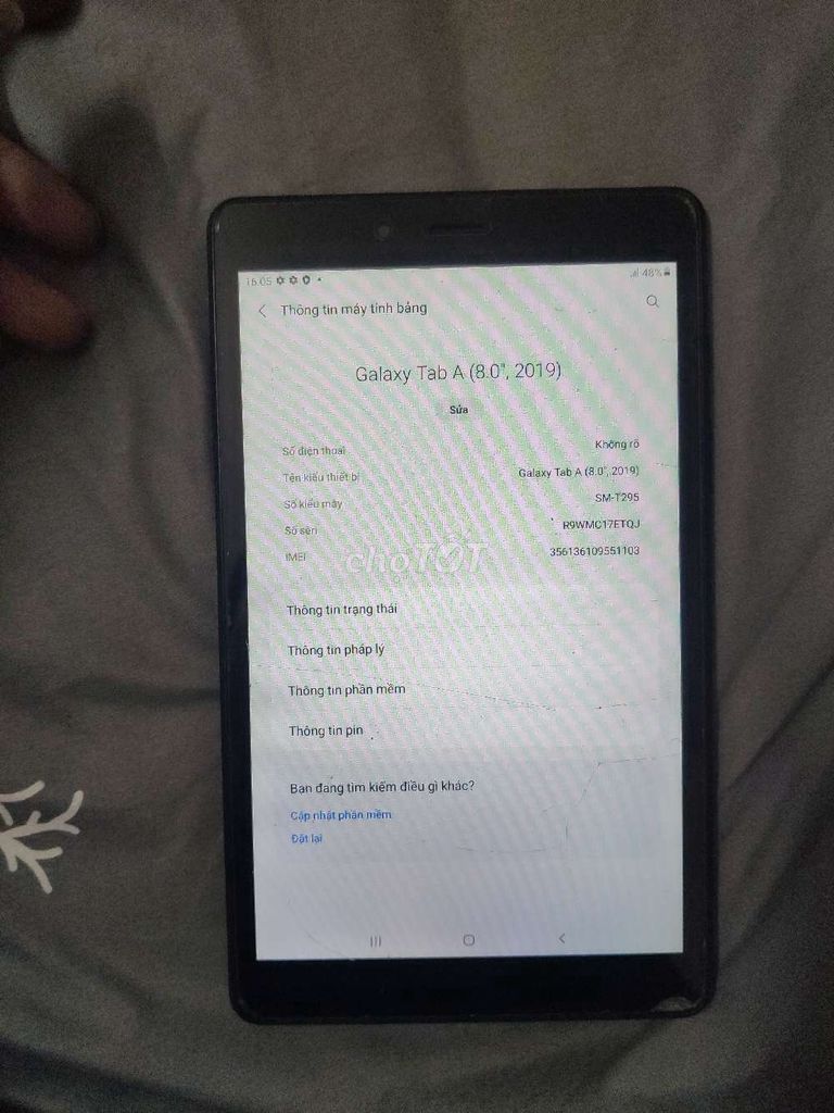 Samsung Galaxy Tab A (8.0, 2019) Đen. Mua bán Máy tính bảng tại Quận Hoàng Mai Hà Nội được đăng bởi Nguyễn Xuân Đại hình 1