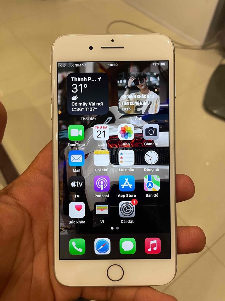 iPhone 8 Plus 64GB Trắng Đã sử dụng. Mua bán Điện thoại tại Quận Cẩm Lệ Đà Nẵng được đăng bởi Gấu hình 1