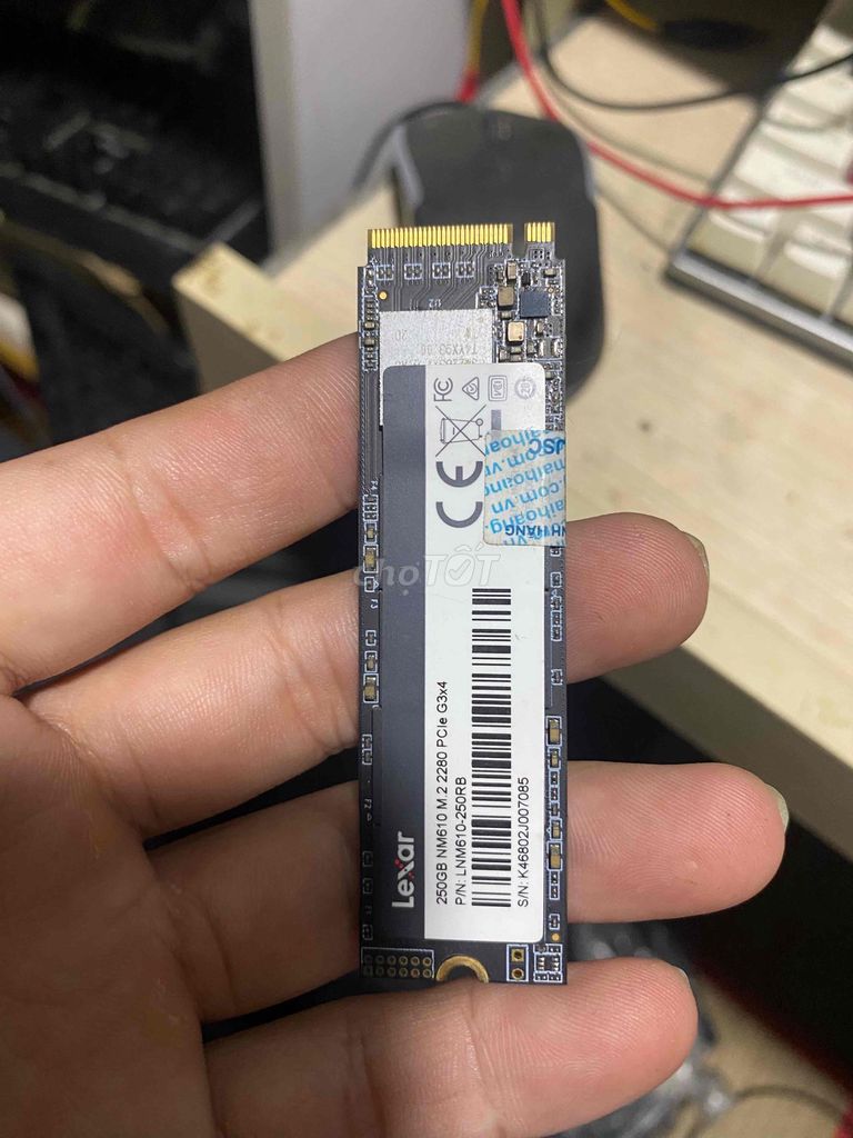 SSD Lexar 250GB NVMe. Mua bán Linh kiện (RAM, Card...) tại Thành phố Thủ Đức Tp Hồ Chí Minh được đăng bởi nguyễn trung hiếu hình 1