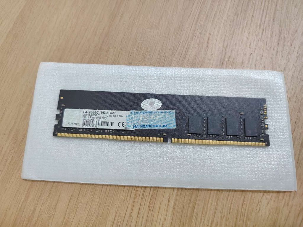 RAM G.Skill F4-2666C19S-8GNT 8GB DDR4. Mua bán Linh kiện (RAM, Card...) tại Thành phố Hạ Long Quảng Ninh được đăng bởi Viet Dang Xuan hình 1