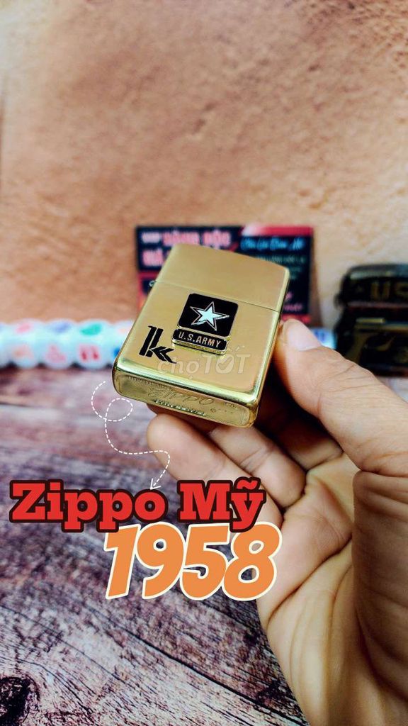 ZIPPO Mỹ 1958 hàng Chuẩn Ebl Quân sự