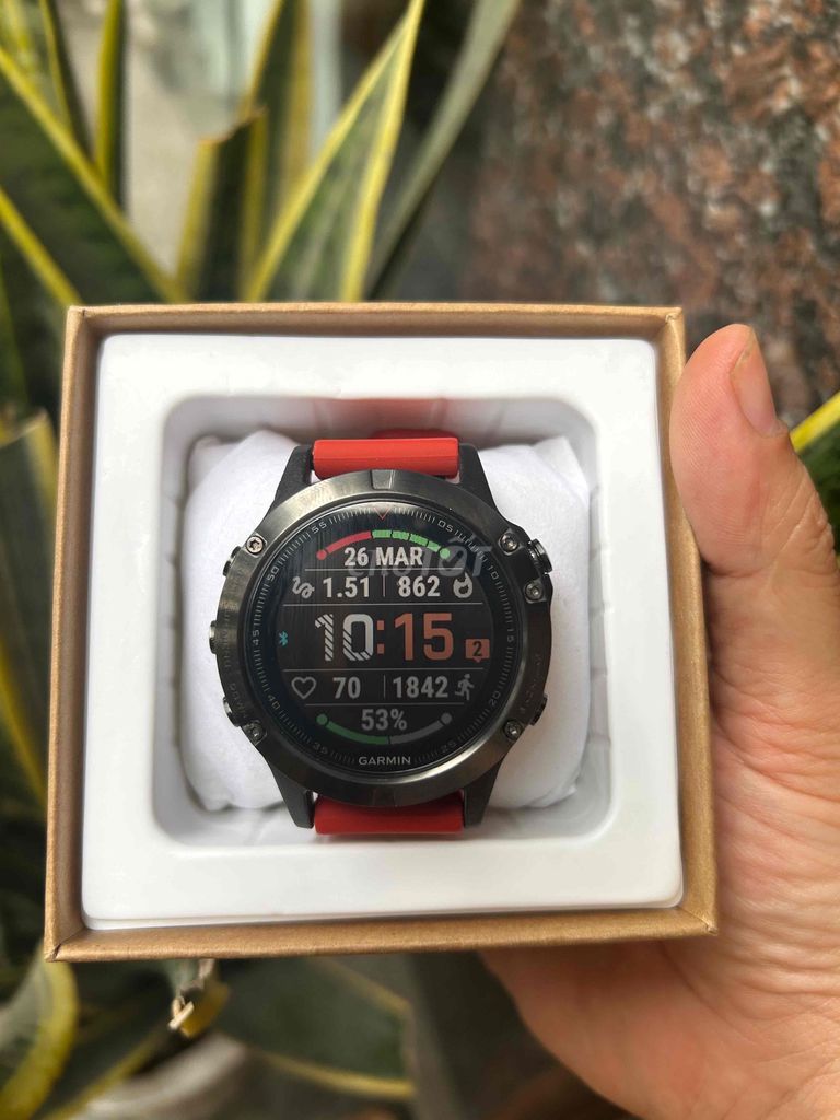 Garmin Fenix 5 Sapphire Đen Đỏ. Mua bán Thiết bị đeo thông minh tại Thành phố Phúc Yên Vĩnh Phúc được đăng bởi Thành hình 1