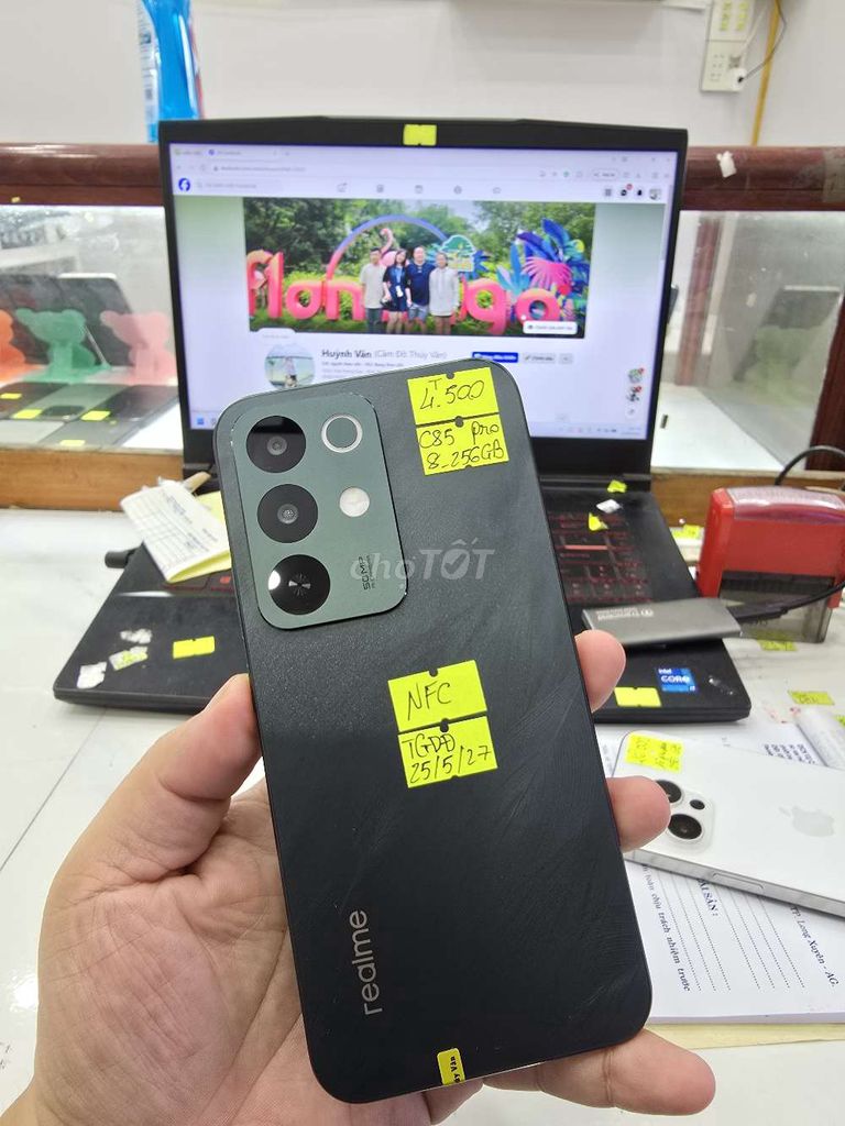 Realme C85 Pro 8GB 256GB Đen. Mua bán Điện thoại tại Thành phố Long Xuyên An Giang được đăng bởi Facebook Cầm Đồ Thúy Vân hình 1