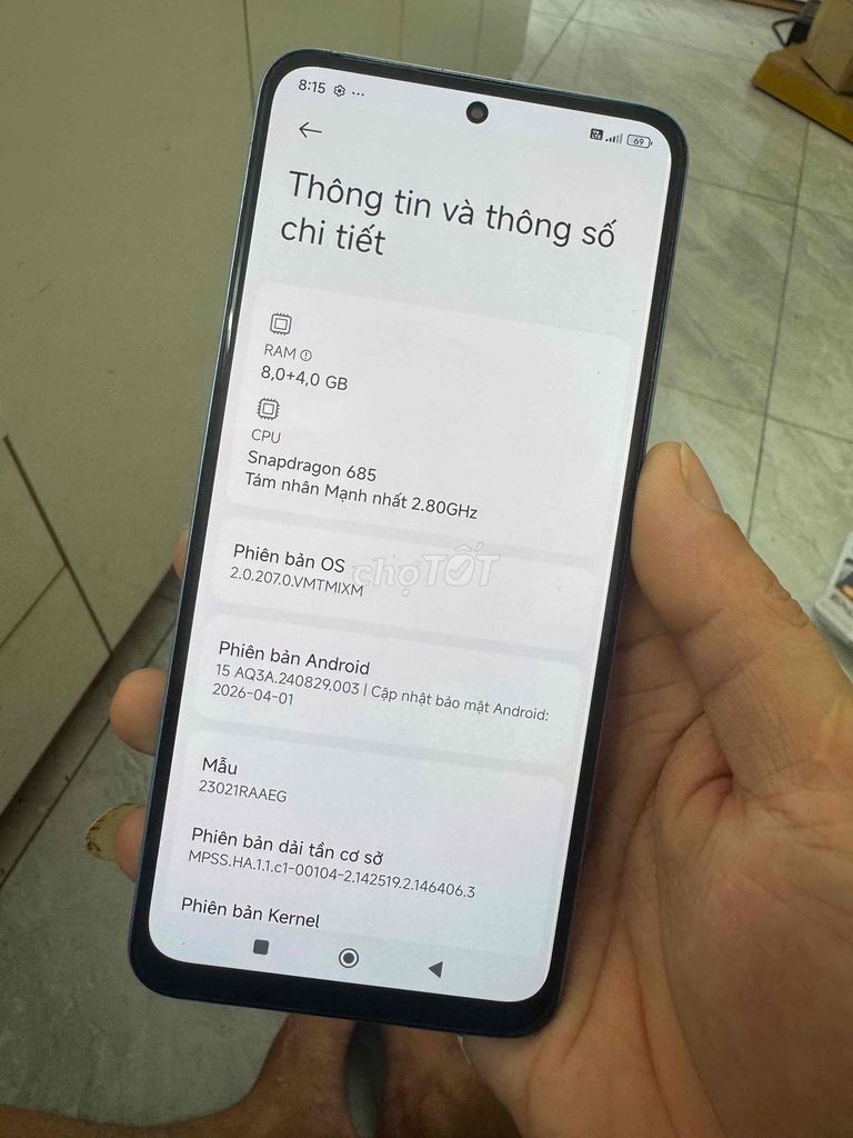 Xiaomi Redmi Note 12 8GB Xanh. Mua bán Điện thoại tại Huyện Đan Phượng Hà Nội được đăng bởi viên hoàng hình 1