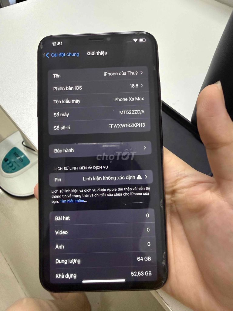 Pass Apple iPhone XS Max 64GB Vàng đang sử dụng. Mua bán Điện thoại tại Quận 11 Tp Hồ Chí Minh được đăng bởi Thủy Tiên hình 1