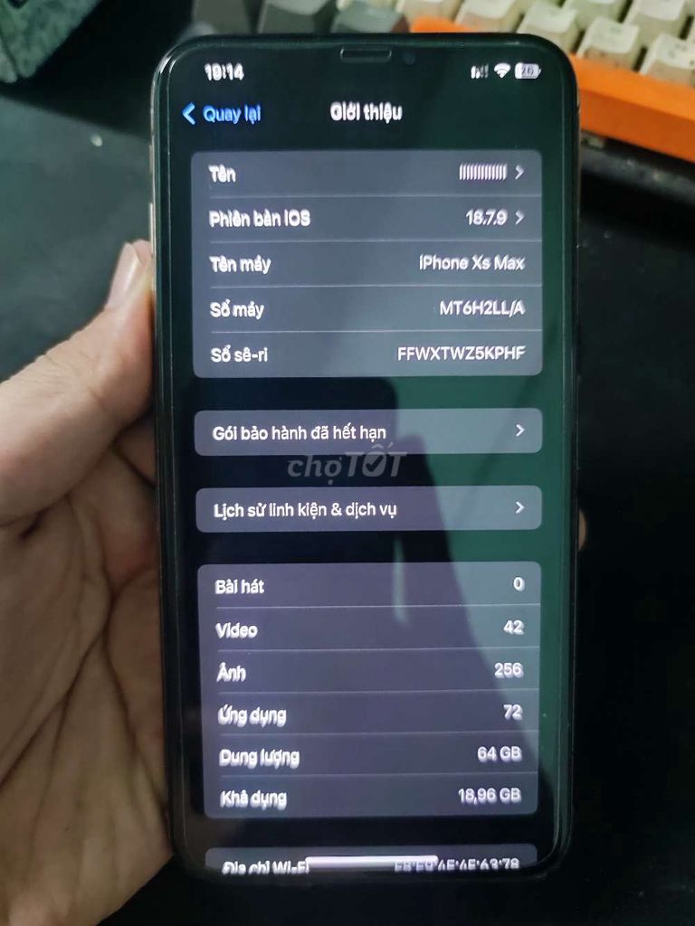 Apple iPhone Xs Max 64GB Vàng. Mua bán Điện thoại tại Thành phố Thủ Đức Tp Hồ Chí Minh được đăng bởi Phan Văn Phúc hình 1