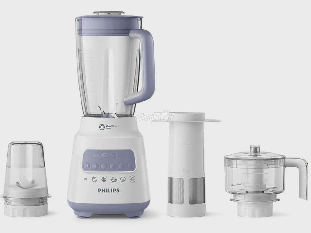 Máy xay đa năng Philips 3 cối - Hàng Chính hãng. Mua bán Bếp, lò, đồ điện nhà bếp tại Quận Đống Đa Hà Nội được đăng bởi Elysia Office hình 1