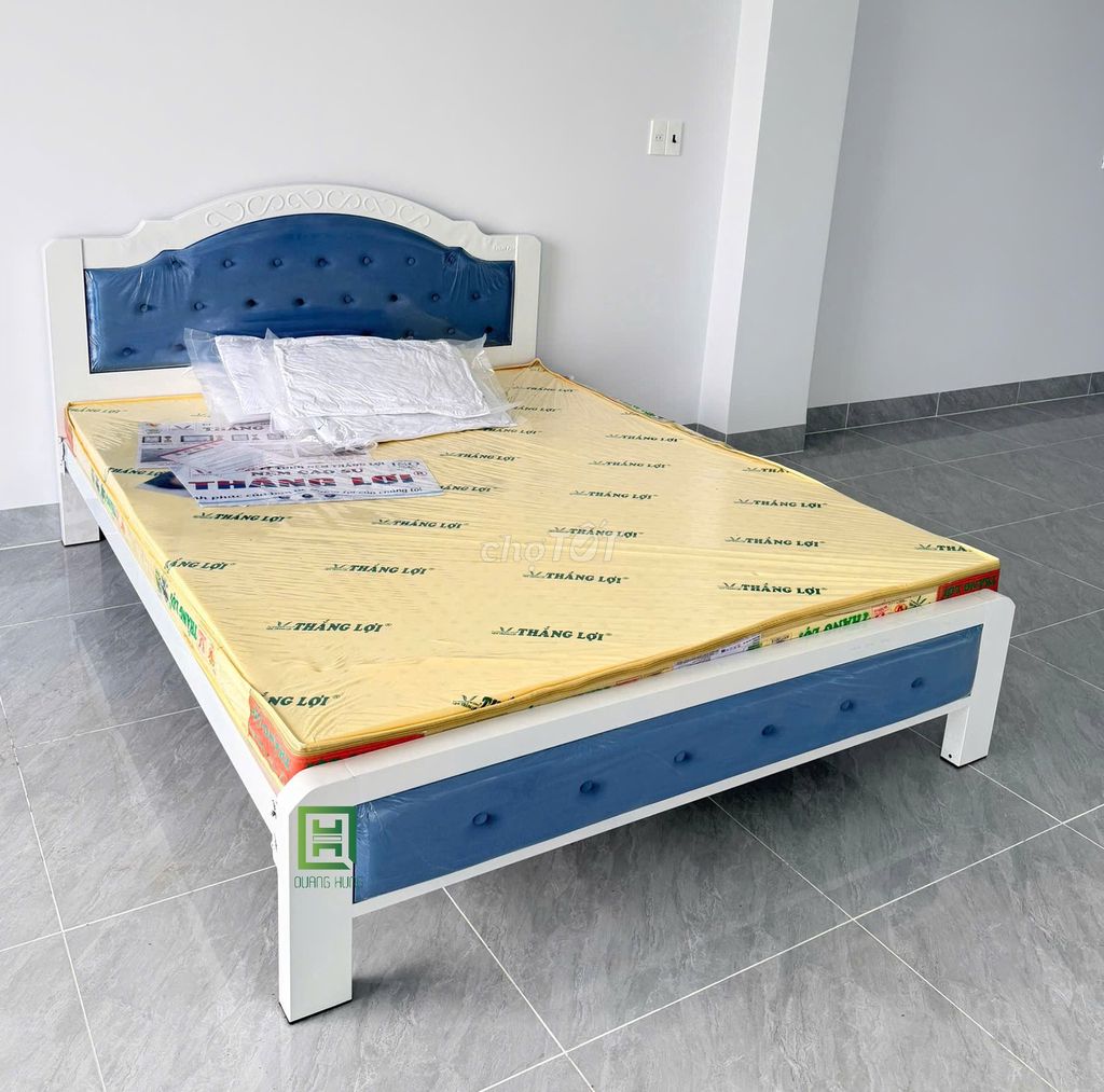 GIƯỜNG SẮT HỘP VUÔNG 5X10 - GIƯỜNG NGỦ SẮT -GIƯỜNG. Mua bán Giường, chăn ga gối nệm tại Thành phố Biên Hòa Đồng Nai được đăng bởi LÊ VĂN HÙNG hình 1