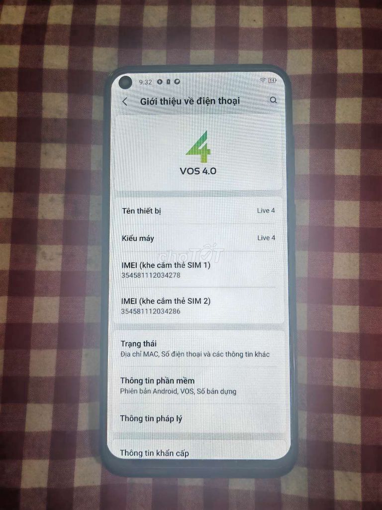 VSmart Live 4 64gb (giao lưu/thu mua). Mua bán Điện thoại tại Huyện Thanh Trì Hà Nội được đăng bởi Vua điện thoại hình 1