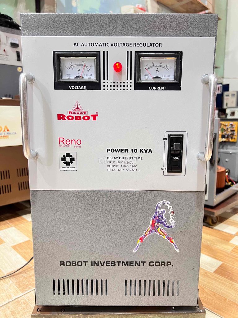 Ổn áp Robot 10 kVA dãi 90v-250v dây đồng 100%. Mua bán Đồ chuyên dụng, Giống nuôi trồng tại Quận Bình Tân Tp Hồ Chí Minh được đăng bởi  ổn áp cũ bình tân  hình 1