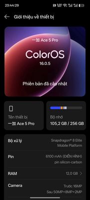 OnePlus Ace 5 Pro 256GB Đen