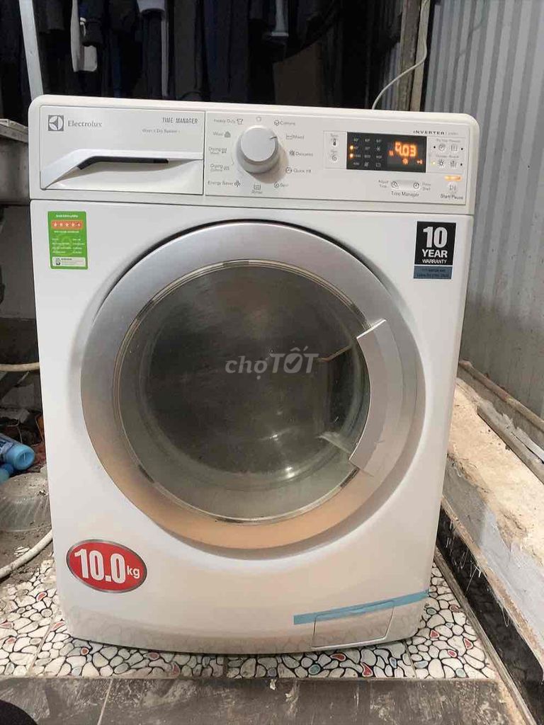 Em bán máy giặt Electrolux 10giặt 7kg sấy giá 6tr