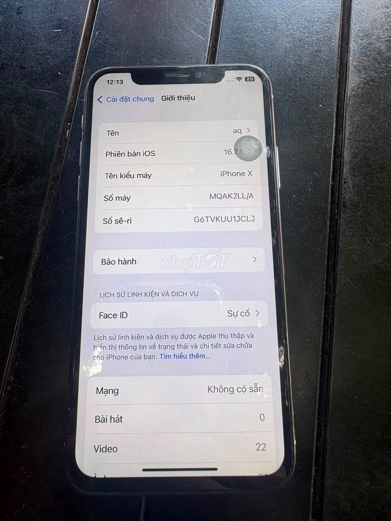 Apple iPhone X Trắng Like New. Mua bán Điện thoại tại Quận 1 Tp Hồ Chí Minh được đăng bởi Hội Đồ Điện Tử hình 1