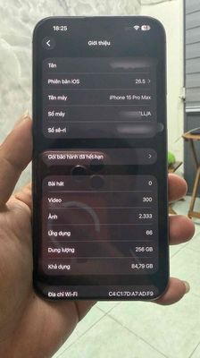 Apple iPhone 15 Pro Max 256GB Titan tự nhiên