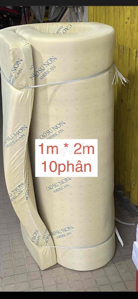 Nệm American Cao su non 1m x 2m Vàng kem. Mua bán Giường, chăn ga gối nệm tại Quận Bình Tân Tp Hồ Chí Minh được đăng bởi Nguyễn Minh Tường hình 1