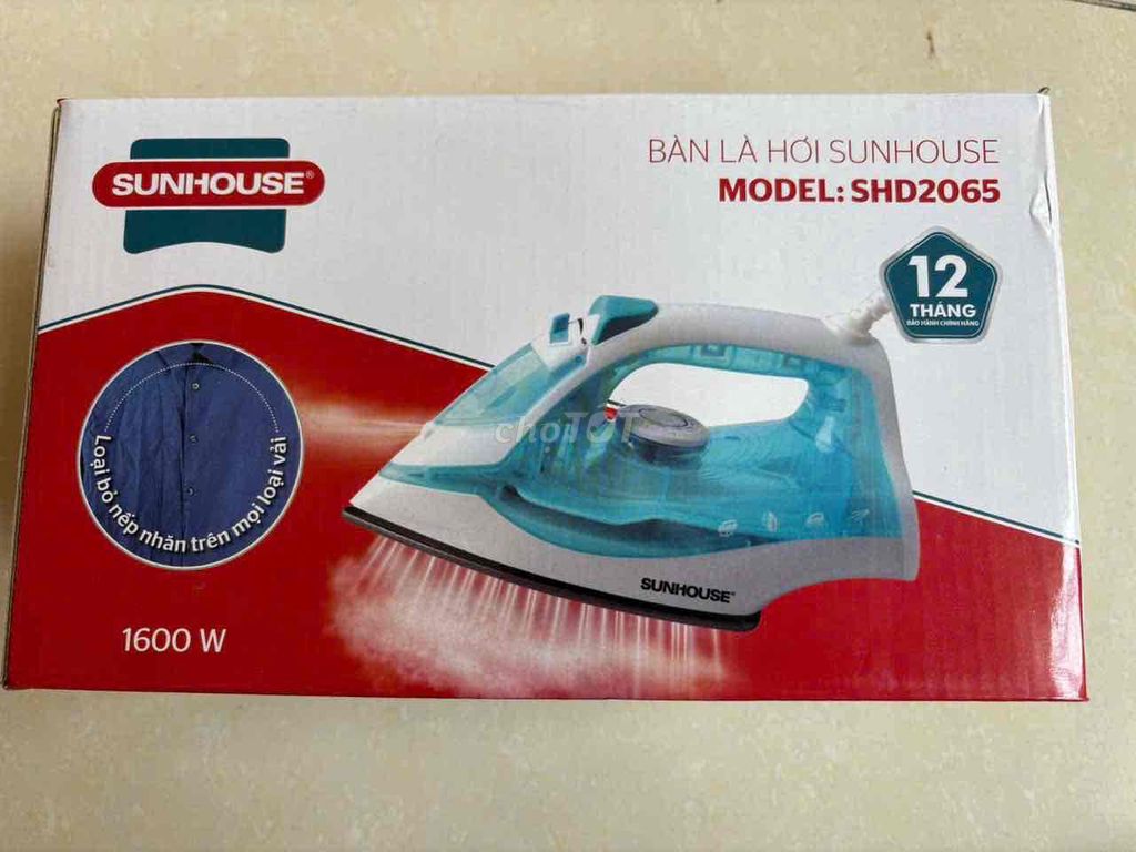 Bàn là hơi nước Sunhouse SHD2065 1600W mới. Mua bán Nội thất, đồ gia dụng khác tại Quận Gò Vấp Tp Hồ Chí Minh được đăng bởi Phuong Nguyen hình 1