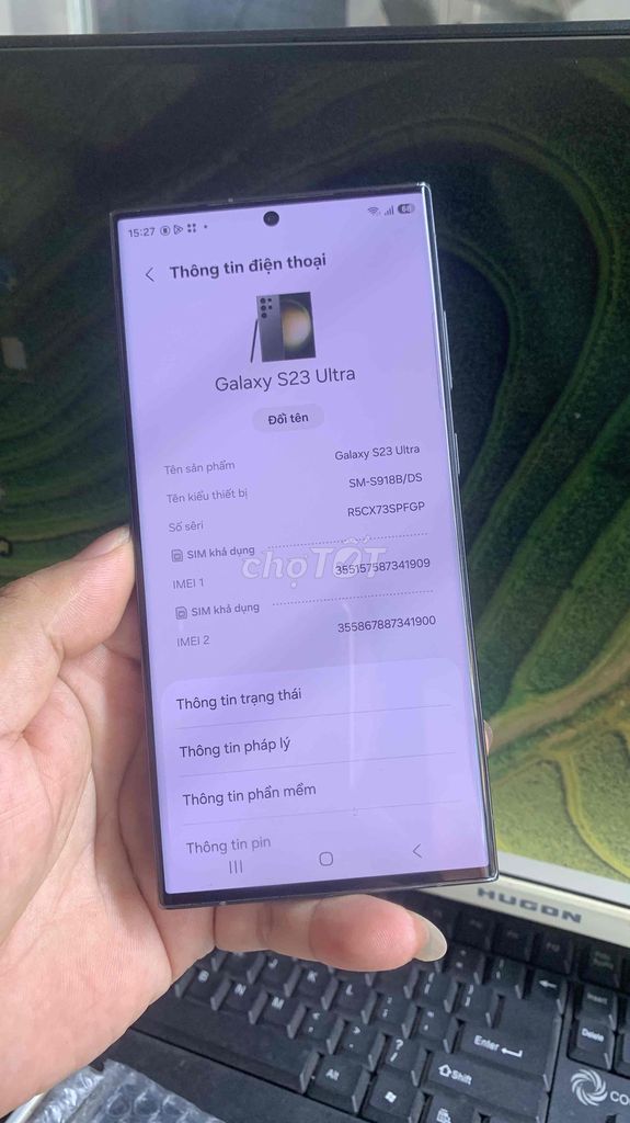 Samsung S23 Ultra 8GB 256GB Xám. Mua bán Điện thoại tại Thành phố Thủ Đức Tp Hồ Chí Minh được đăng bởi Khang Biển Điện Thoại  hình 1
