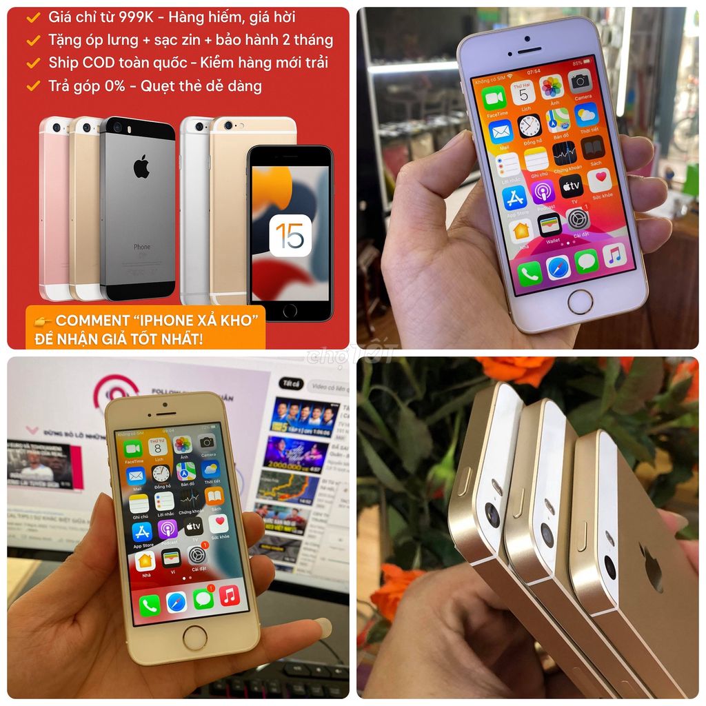 Điện thoại 5SE 128|64|32|16G Quốc Tế Có Bh|Có ship. Mua bán Điện thoại tại Quận Tân Phú Tp Hồ Chí Minh được đăng bởi Thảo Anh Apple Giá sỉ hình 1