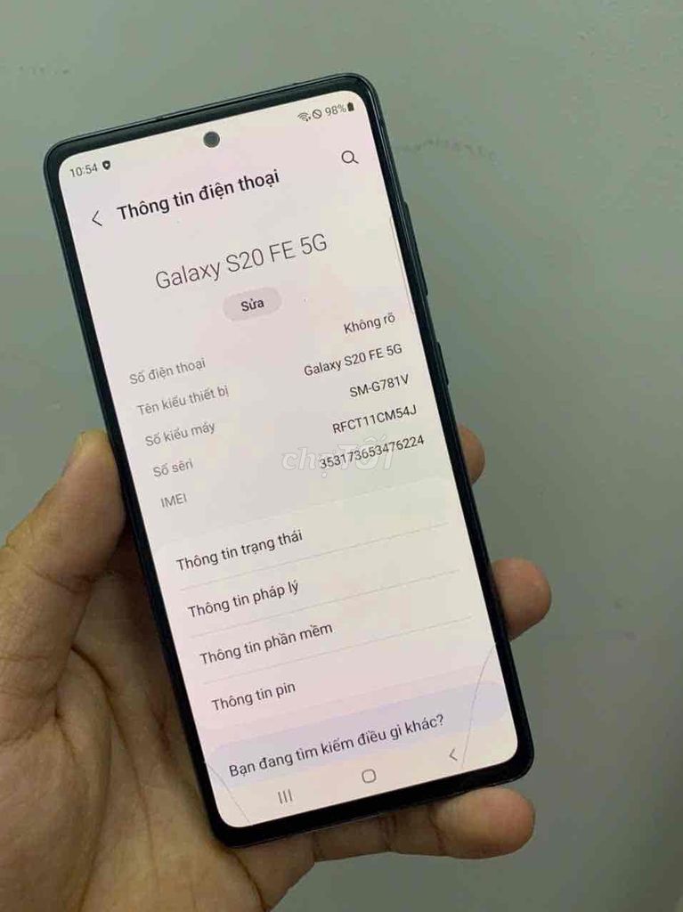 Samsung S20 FE 5G snap865 Máy zin nứt nhẹ kính. Mua bán Điện thoại tại Quận 8 Tp Hồ Chí Minh được đăng bởi điện thoại giá rẻ  hình 1