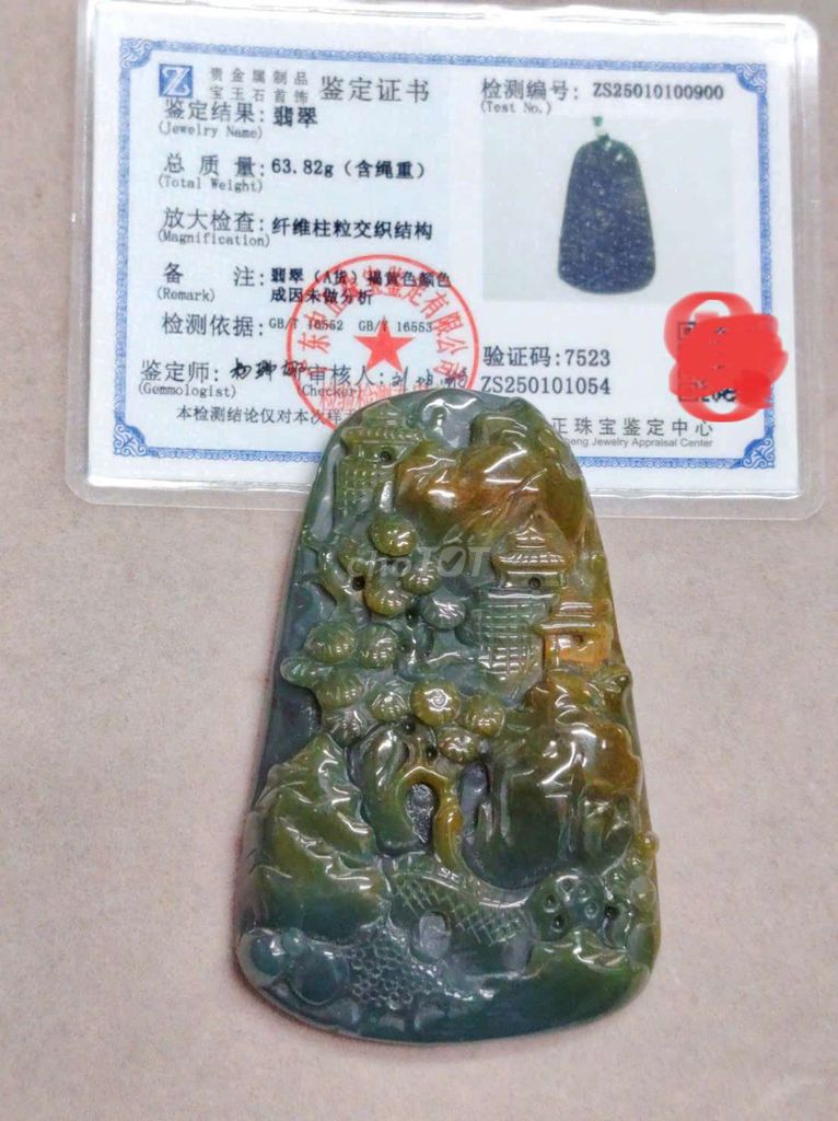 Mặt dây chuyền Ngọc Hoàng Trà Tuýt A kèm Kiểm Định. Mua bán Phụ kiện thời trang khác tại Quận Lê Chân Hải Phòng được đăng bởi Nguyễn Hiếu hình 1