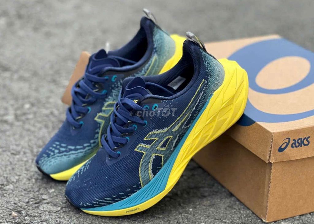 Asic Novablast4 chuyên chạy vàng xanh