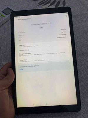 Samsung Galaxy Tab A 10.5 T595 có 4G Pin7300. Mua bán Máy tính bảng tại Quận 8 Tp Hồ Chí Minh được đăng bởi Thanh Tâm Mobile