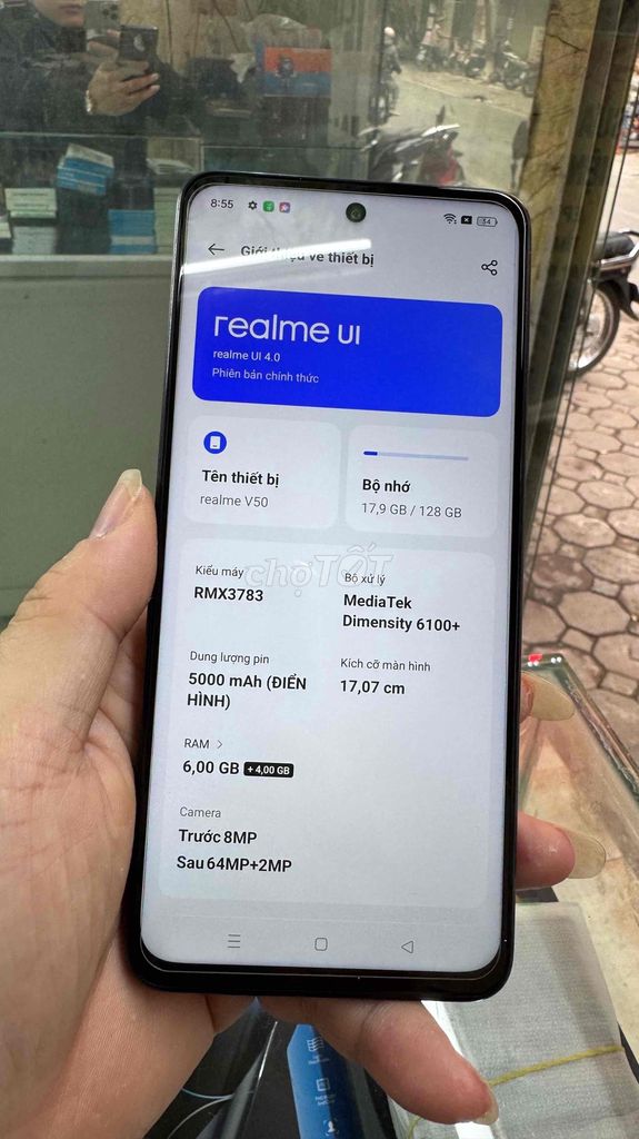 realme v50 ram 6/128 pin 6000 mah giá 2tr1