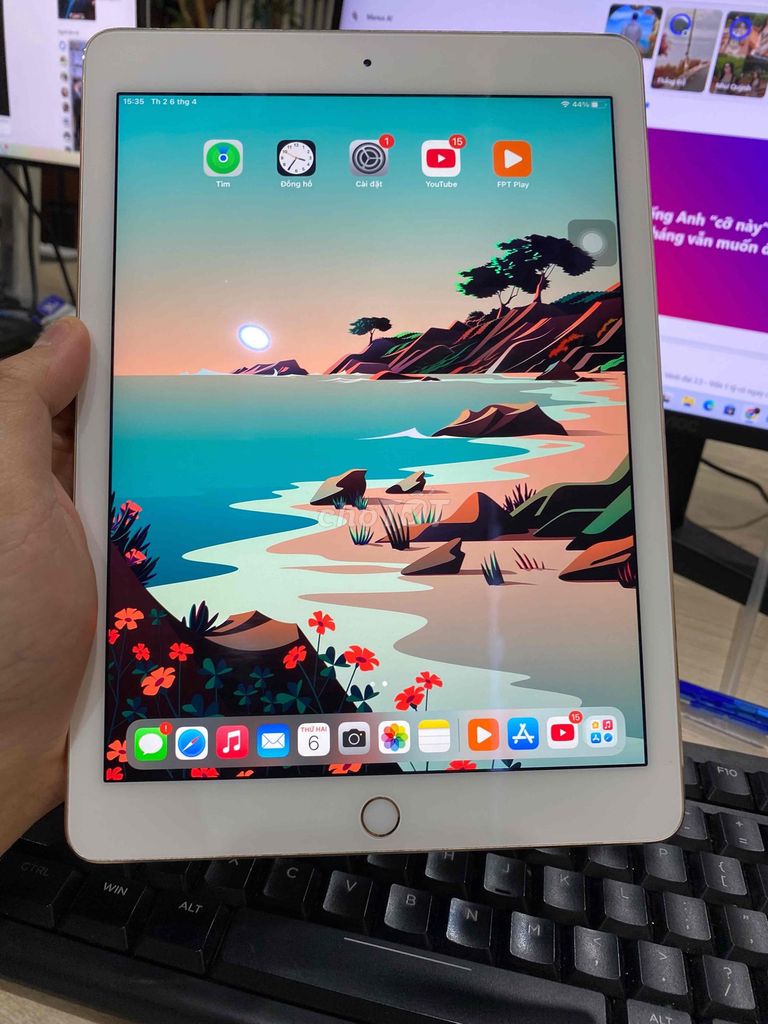 Apple iPad Air 2 16GB Trắng. Mua bán Máy tính bảng tại Quận Đống Đa Hà Nội được đăng bởi Ccl ne hình 1