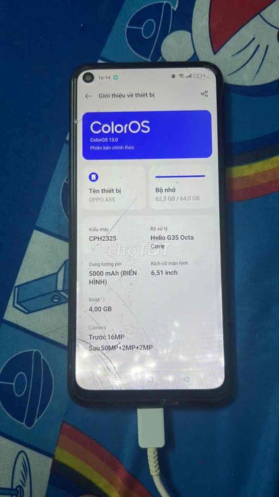 OPPO A55 64GB Đen. Mua bán Điện thoại tại Huyện Bình Chánh Tp Hồ Chí Minh được đăng bởi Phương hình 1