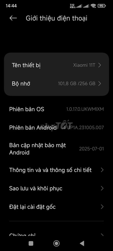 Xiaomi 11T 256GB Xám. Mua bán Điện thoại tại Quận Bình Tân Tp Hồ Chí Minh được đăng bởi thanh tam hình 1