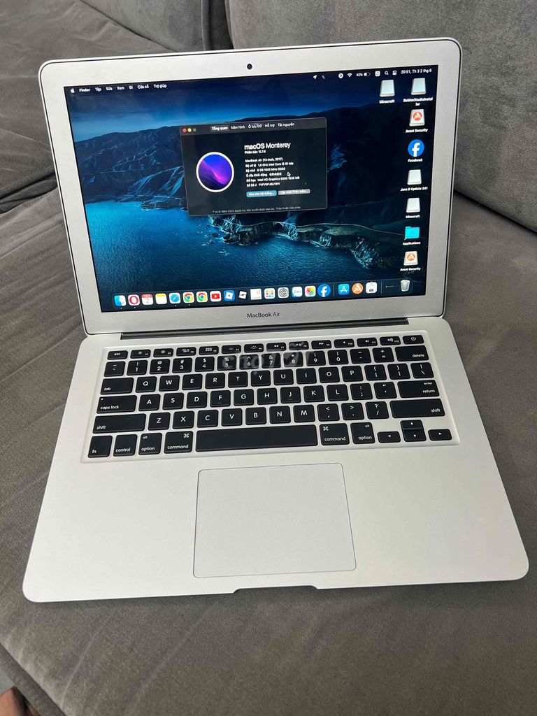 Apple Macbook Air 2017 I5 8GB/512GB. Mua bán Laptop tại Quận Đống Đa Hà Nội được đăng bởi HQ Computer hình 1