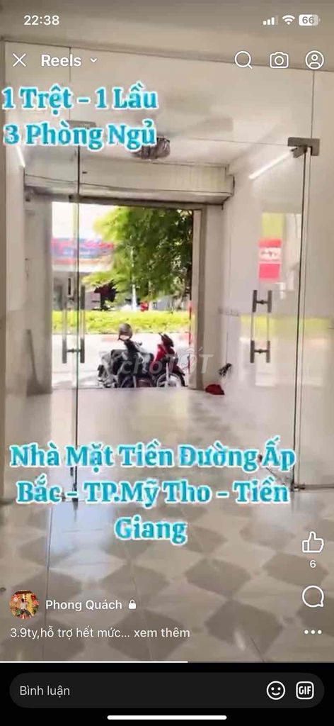 Nhà mặt tiền ấp bắc giá rẻ ngay trung tâm Tp Mỹ Tho