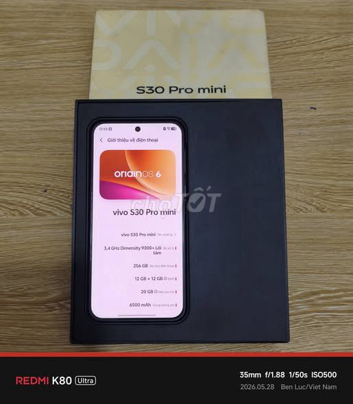 Vivo S30 Pro mini 12GB/256GB Mới 99%. Mua bán Điện thoại tại Huyện Bình Chánh Tp Hồ Chí Minh được đăng bởi Hội Đồ Điện Tử hình 1