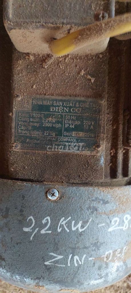 môtơ máy 2.2kw 2900v. Mua bán Đồ chuyên dụng, Giống nuôi trồng tại Huyện Thanh Oai Hà Nội được đăng bởi Manh hình 1