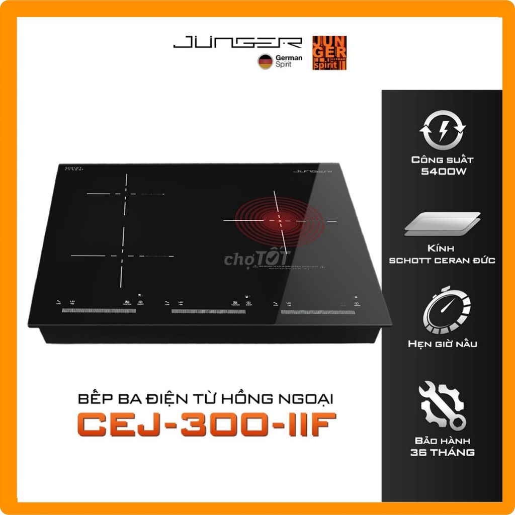 Bếp điện từ Junger CEJ-300-IIF Nhập khẩu Thailan. Mua bán Bếp, lò, đồ điện nhà bếp tại Quận Tân Bình Tp Hồ Chí Minh được đăng bởi Hoangcuonghome  hình 2