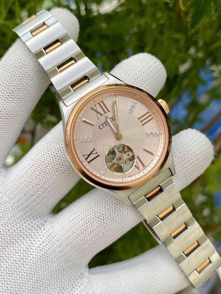 Citizen Automatic Thép 34mm Hồng Bạc Sapphire. Mua bán Đồng hồ tại Huyện Thuỷ Nguyên Hải Phòng được đăng bởi Kim Huệ  hình 1
