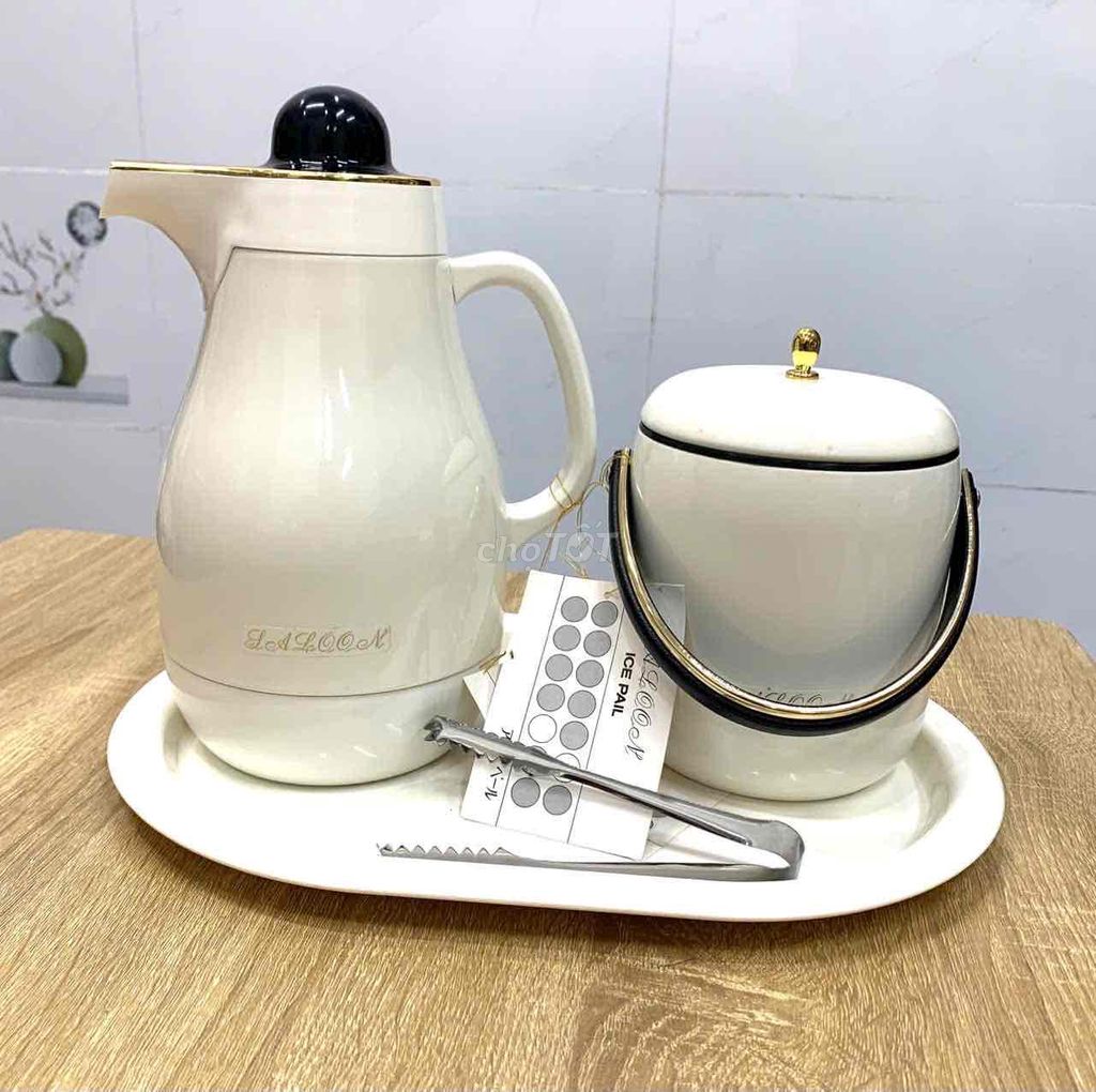 Bộ ấm giữ nhiệt Laloon gốm sứ. Mua bán Dụng cụ nhà bếp tại Thành phố Trà Vinh Trà Vinh được đăng bởi Huỳnh Phạm hình 1