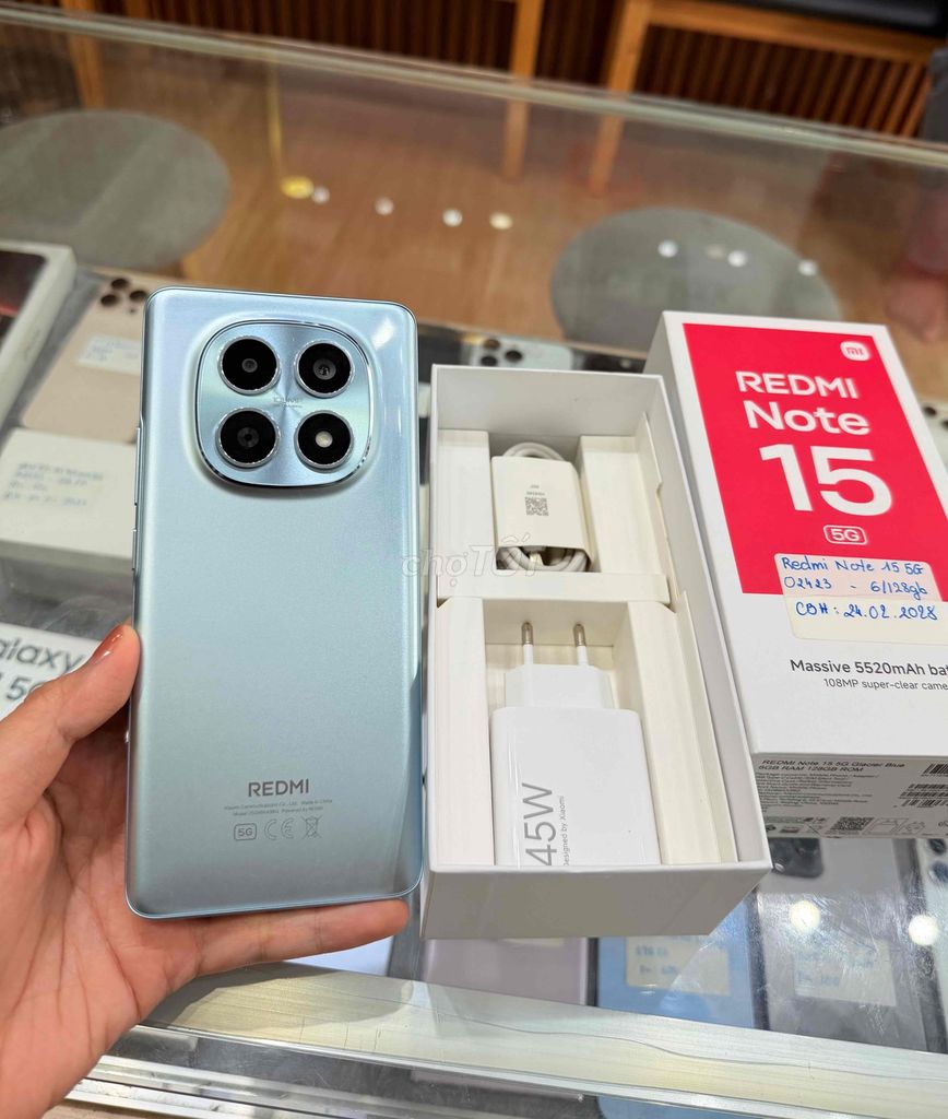 Xiaomi Redmi Note 15 5G 128GB bh 24/2/2028. Mua bán Điện thoại tại Quận 10 Tp Hồ Chí Minh được đăng bởi Đăng Sơn Store hình 1