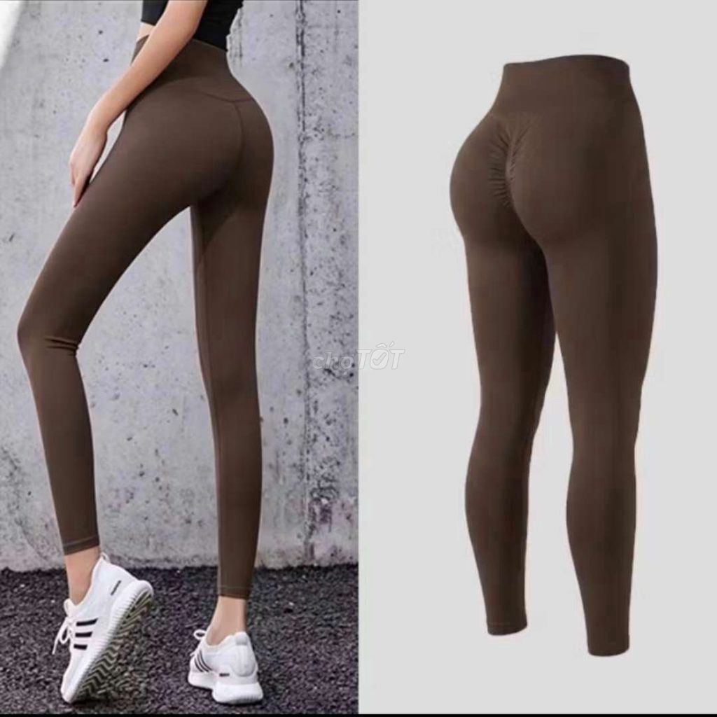 Quần legging nữ Nâu XL tập gym. Mua bán Quần áo tại Thành phố Vĩnh Long Vĩnh Long được đăng bởi ST STORE chuyên sỉ hình 1