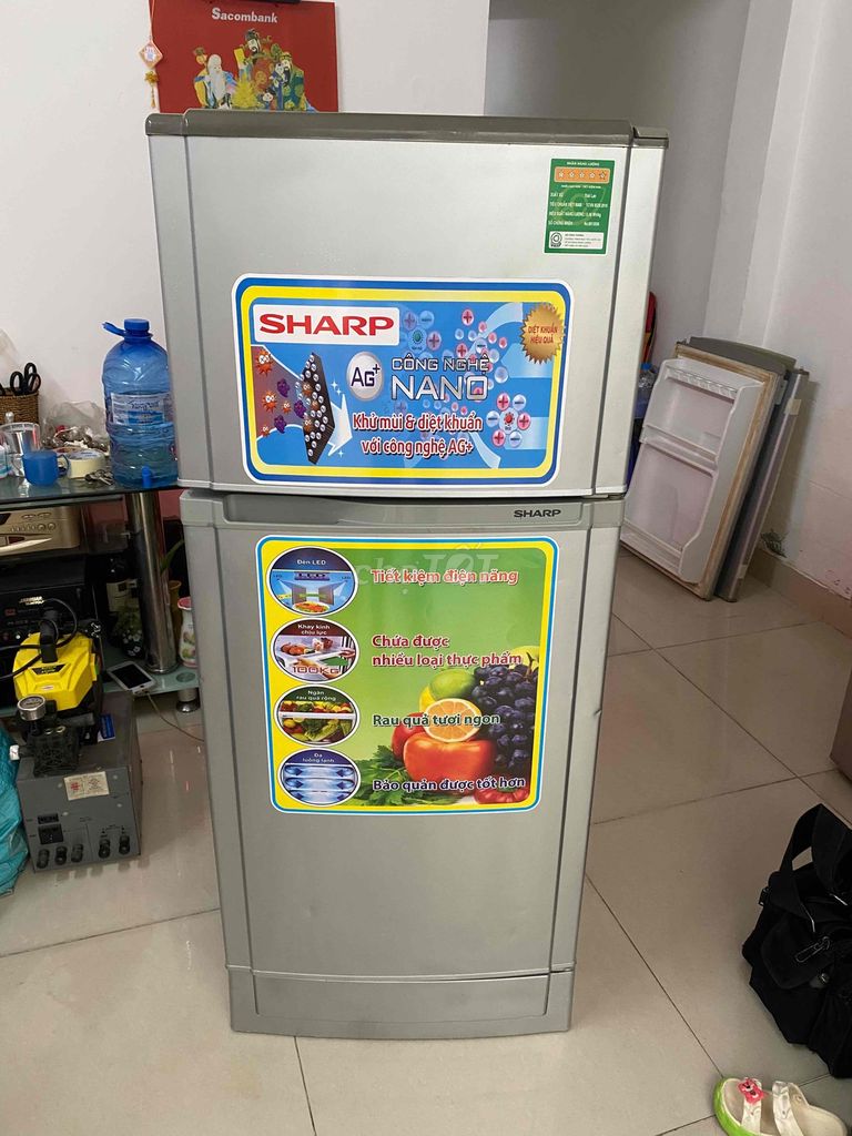 tủ lạnh sharp 165L zin còn tốt bán bh6t uy tín